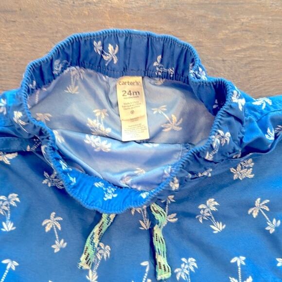 Carter’s 24 Month Baby Palm Tree Rashguard and Board Short Set - Picture 4 of 4